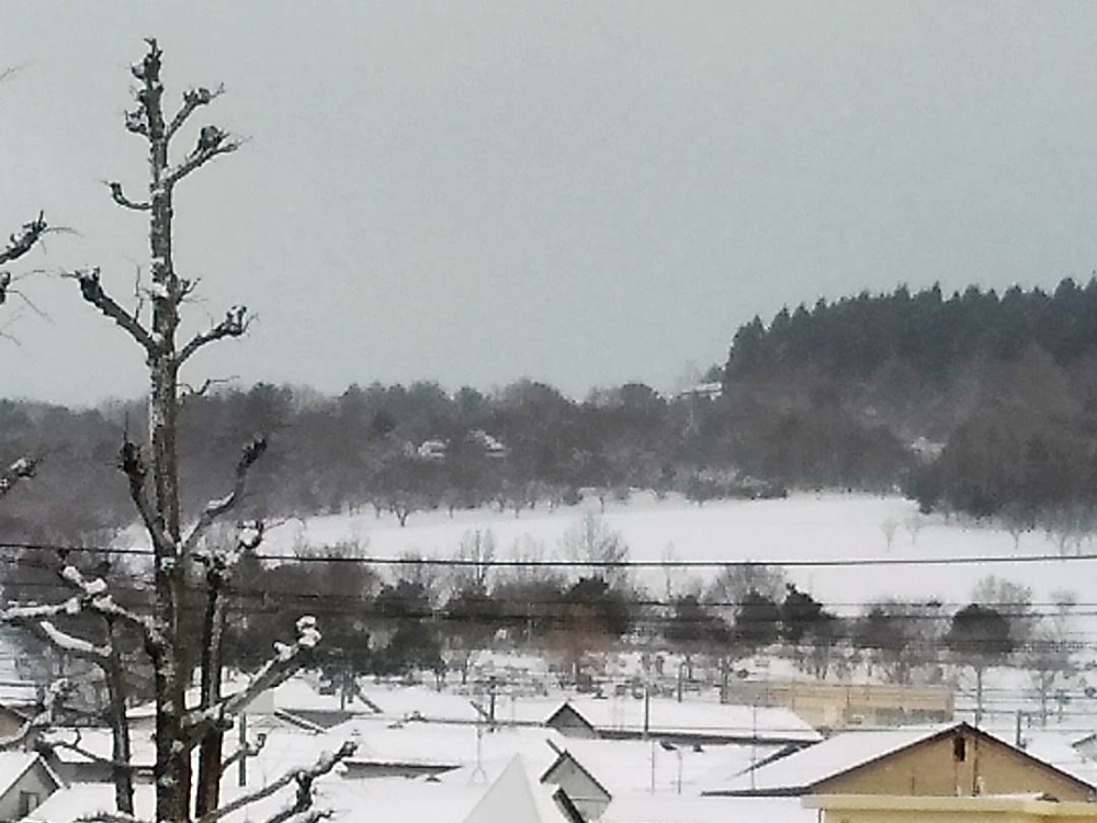 大乗寺丘陵公園の雪景色