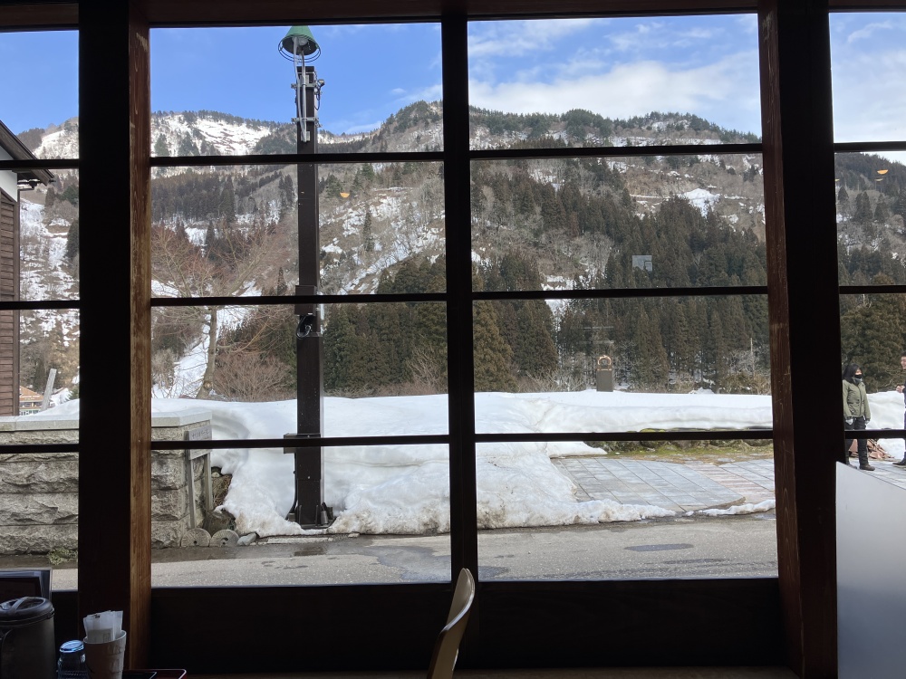白峰「雪だるまカフェ」からの眺望