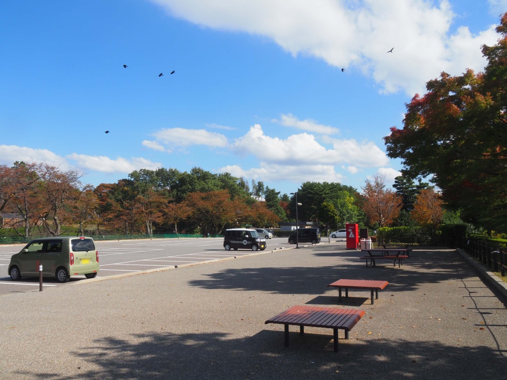 奥卯辰山健民公園の駐車場