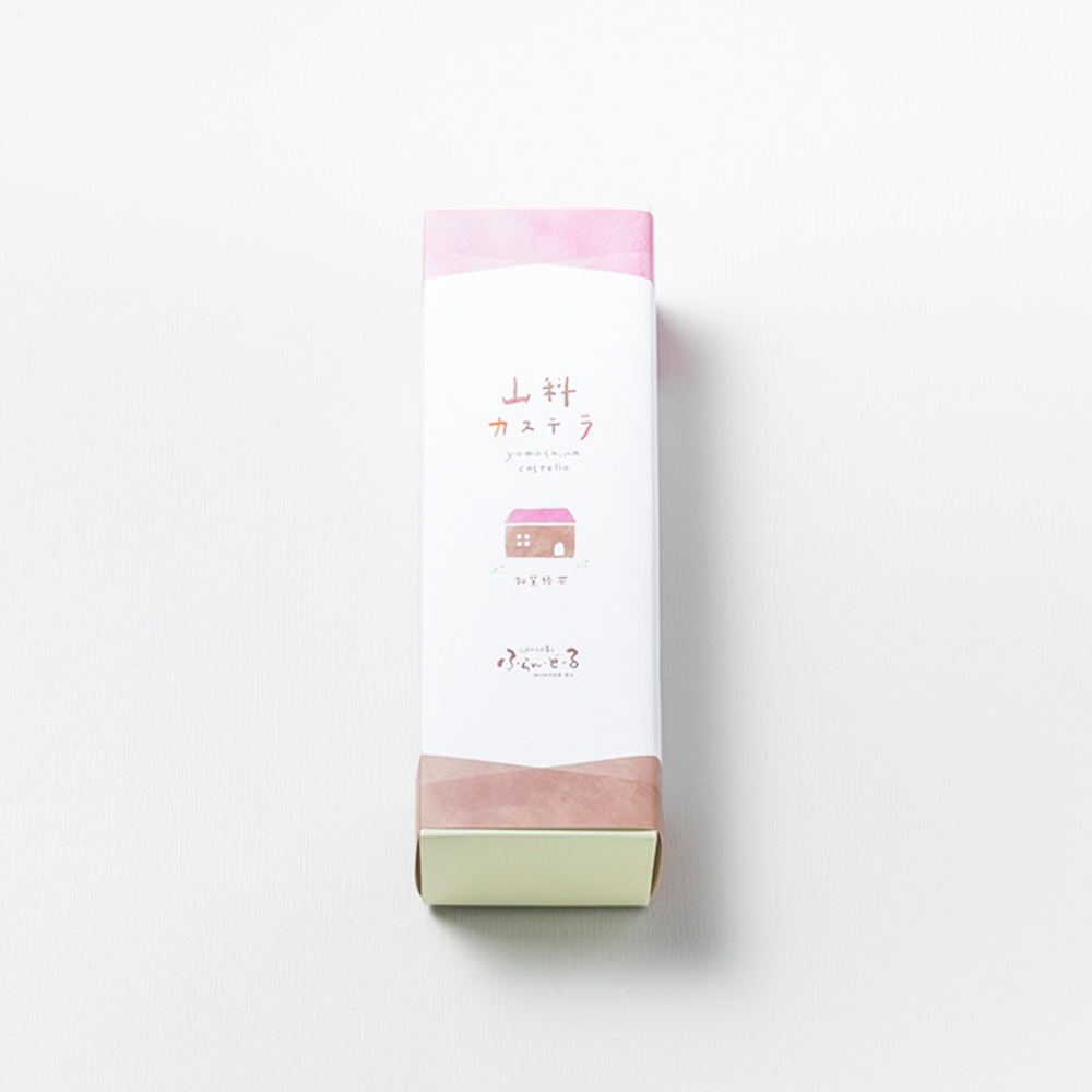 ふらん・どーるの「加賀棒茶カステラ」パッケージ